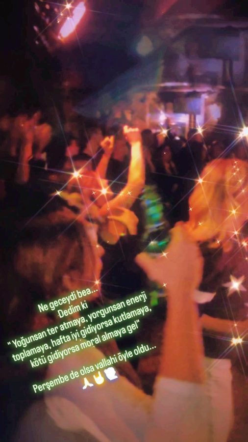 Ne geceydi bea... Dedim ki " Yoğunsan ter atmaya, yorgu…